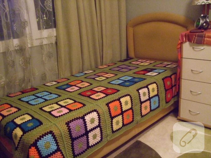 el örgüsü yatak örtüleri battaniye modelleri