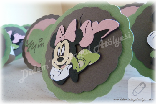 Minnie Mouse'lu parti süsleri