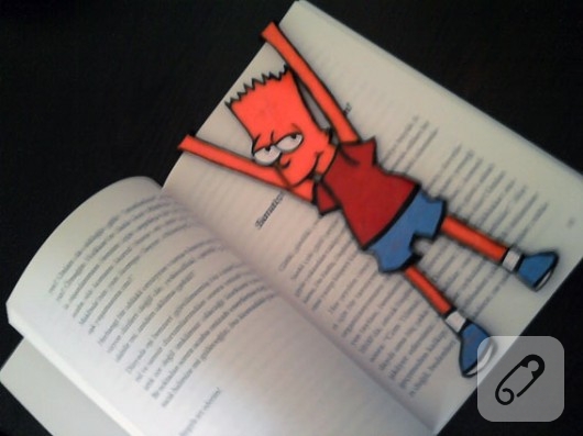 Bart Simpson kitap ayracı