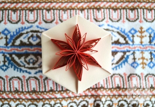 Altıgen origami kutular