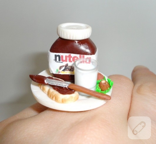 Minyatür Nutella kolye