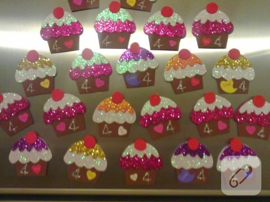 Evadan cupcake magnetler