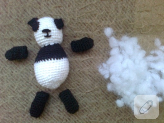 Amigurumi panda oyuncak