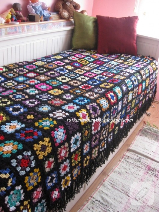Hanım dilendi bey beğendi motifli battaniye, yatak örtüsü