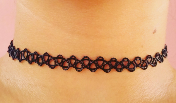 Choker elastik tattoo kolye yapımı