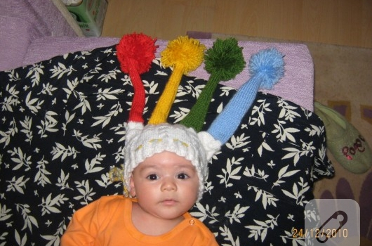 örgü bebek şapkası