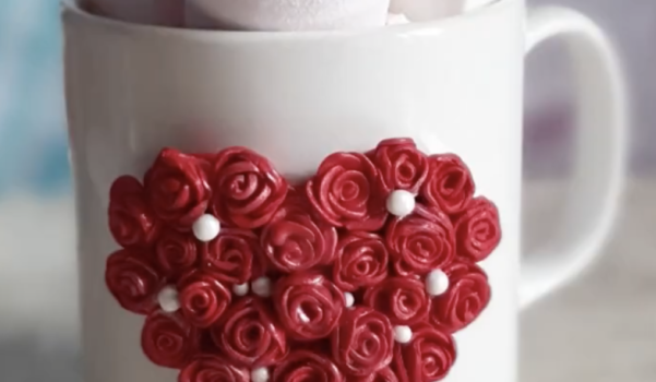 Video: Polimer kil ile kalpli gül yapımı